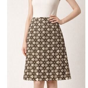 Agnona Geometric Print Skirt